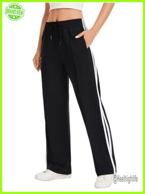 Women's Track Pants with Zipper Pockets Straight Leg Sweatpants 28-34 Inseam